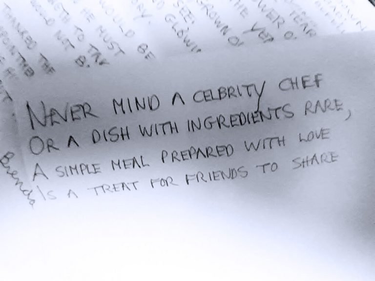 Writing workshop cookery