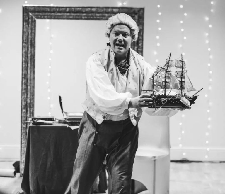 Ship prop with John Maguire as William Roscoe